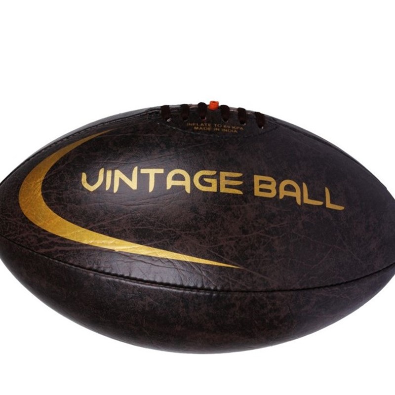 Vintage Faux Leather PVC Rugby Ball 