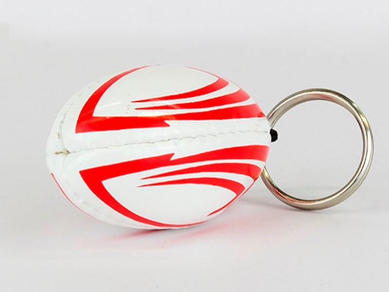 Promotional Rugby Ball Keyring PVC - JBKR01B | JUST BALLS